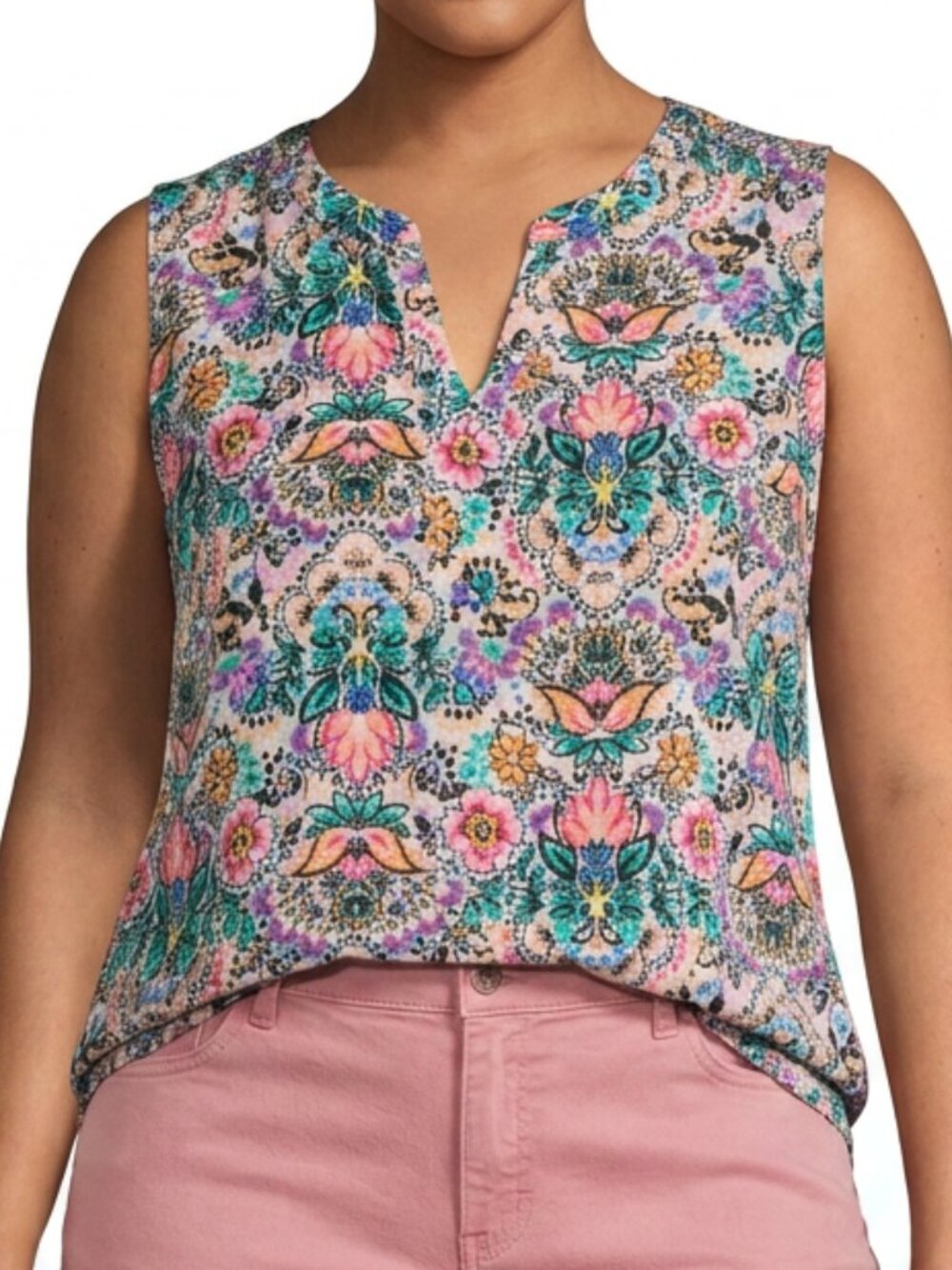 Emily Daniels Sleeveless Top, Size: Petite Large